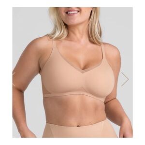 HoneyLove Wire Free Crossover Bra Tan Women Size 3X